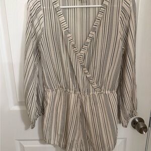 Billabong Casual Black and Cream Romper